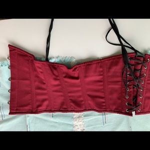 Orchard Corset CS-201 Burgundy Cotton Size 34